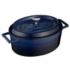 COCOTTE OVALE DIAM 23X29CM H14CM 4.8L FONTE EMAILLE