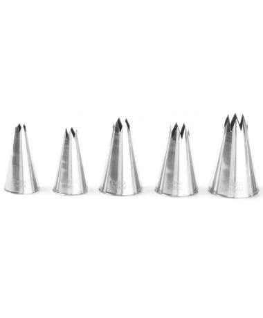 DOUILLE A PATISSERIE INOX X5 DENTELE